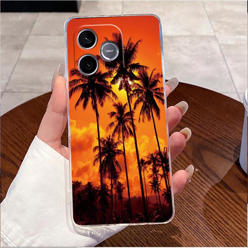 Shockproof Phone Case For Honor 600 Lite 5G/Honor 500 Smart 5G Transparent TPU Soft Casing Fashion Cute White Furry Bear Shell