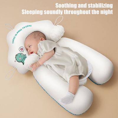 Wedge Pillow for Newborn Ergonomic Baby Sleeping Pillow Prevents Flat Head Adjustable Soothing Pillow for Proper Alignment And Pressure Relief