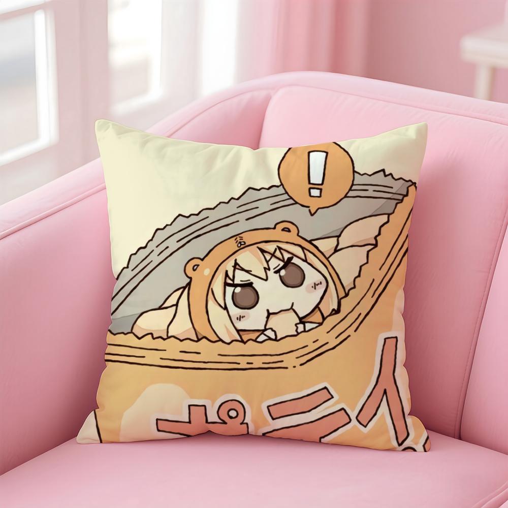 Funny Cute Anime Himouto UmaruchanH Cushion Cover Pillow Case Soft Skin Friendly Fabric  Concealed Zipper