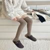 Knee Socks Children'S Autumn And Winter Thickened Warm Cashmere Socks Ins Japanese Vertical Strip Thin Warm Anti-Drop Thigh Socks