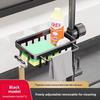 Modern Kitchen Faucet Shelf With Space Aluminum Wall Mount For Bathroom And Sink Storage