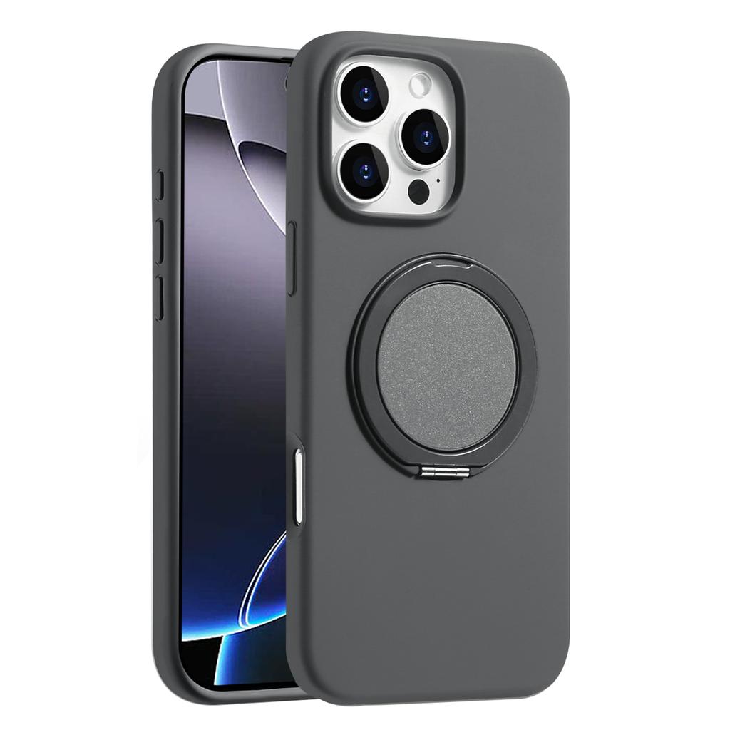 Bulk Purchasing For iPhone 16 Pro Max Magnetic Case Large Cutouts Kickstand Liquid Silicone Phone Cover