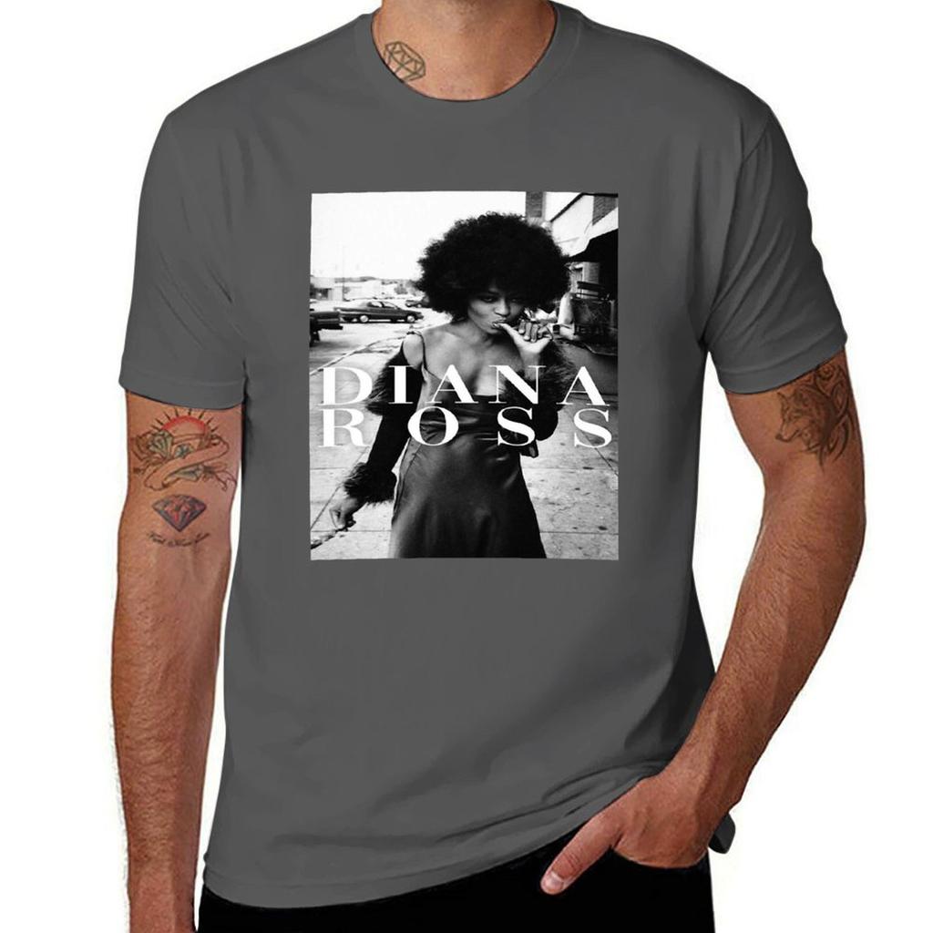 Diana Ross T-Shirt Alltagsbekleidung Basic Kurzarm Oberteil
