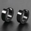 1 /11 Paia Orecchini a Bottone Punk in Acciaio Inossidabile Set di Orecchini Neri Per Uomo Donna Vintage Hip Hop Piercing Gioielli per Orecchie Accessori