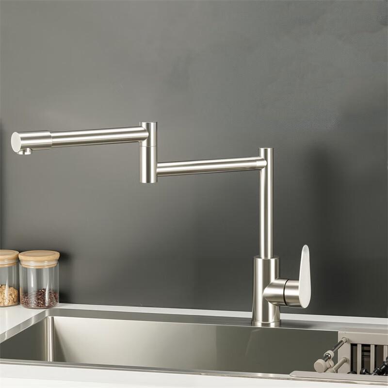 Składany kran kuchenny ze stali nierdzewnej 304