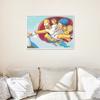 Painting By Numbers With Frame Simpsons As Creation Of Adam 50X40