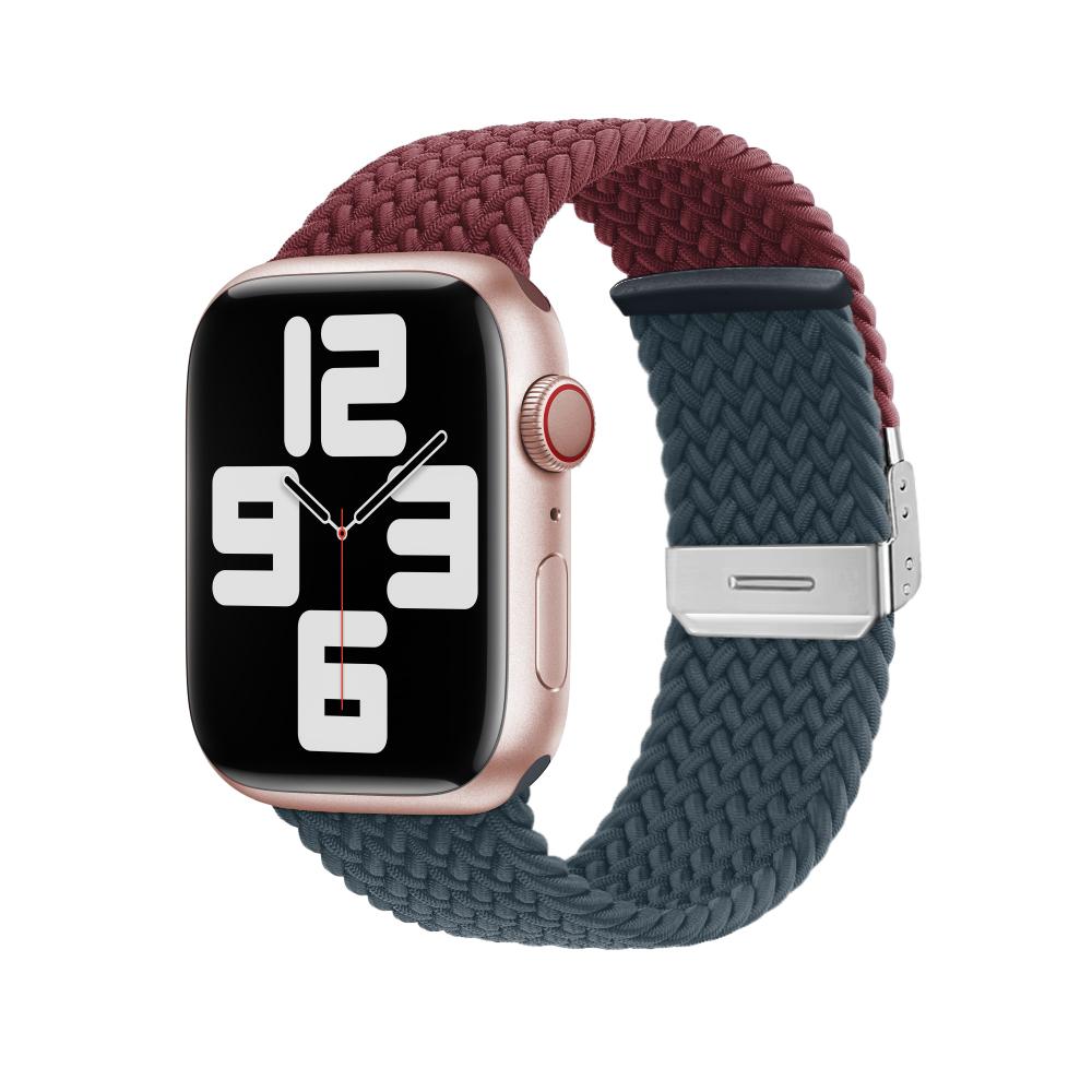 Braided Nylon Strap For Apple Watch Band Ultra 10 9 8 7 49mm 46mm 45mm 44mm Adjustable wristband 6 5 4 SE 41mm 42mm 40mm Correa