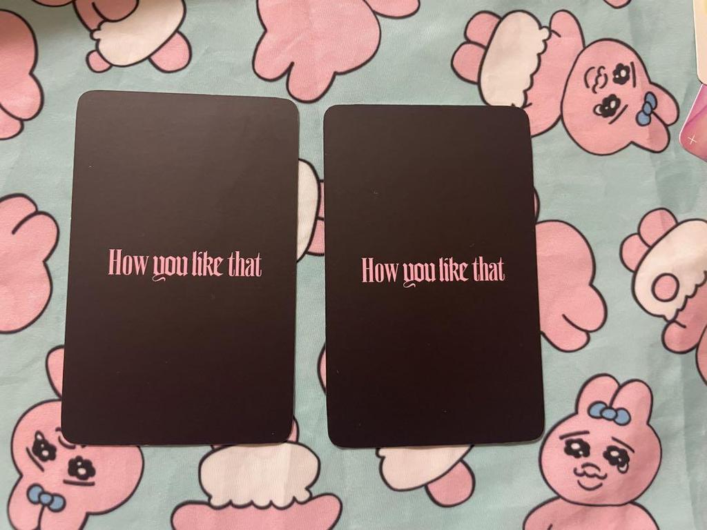 [USED] BLACKPINK trading cards