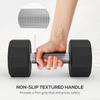 Dumbbells Weights Set with 12-Sided Shape and Non-Slip Grip for Men Women Home Gym Workout, 2 x 10kg