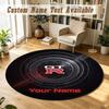 Round Rug Custom NameNissan GT-R Pattern Non Slip Carpet Home Floor Decor