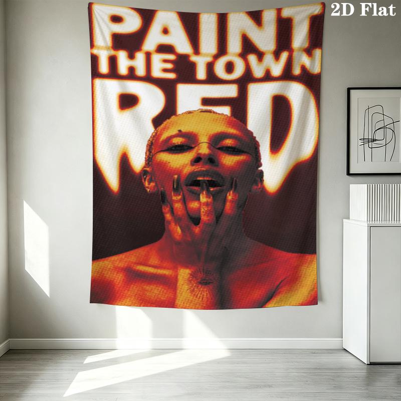 Doja Cat Pattern Wall Tapestry Aesthetic Wall Hanging Printed Fabric Blanket Decorative Tapestries for Bedroom Living Room Home Decor