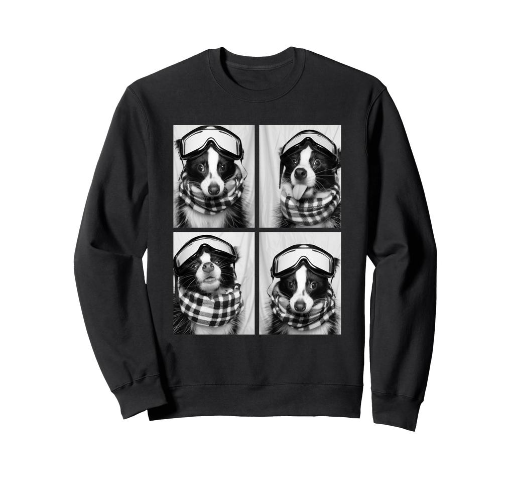 Cute Skunk with Snow Funny Forest Winter Sweatshirt Goggles, Animal,