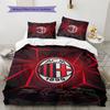 AC Milan Patronen Beddengoed Set Dekbedovertrek Kussensloop Woondecoratie Cadeau (1 dekbedovertrek + 2 kussenslopen, zonder binnenkussen)