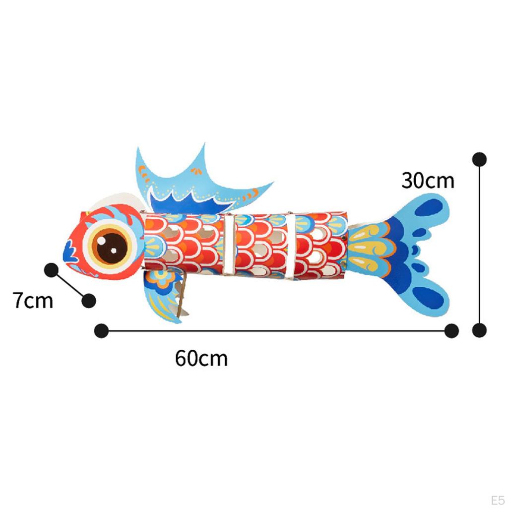 Handheld Koi Fish Lantern DIY Making Material for Chinese Year Mid Autumn Decoration