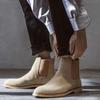 Bottes Chelsea Homme Style Britannique Bottines Cuir Véritable Daim Haute Qualité Chaussures pour Homme Nouvelles Bottes d'Affaires Zapatos Hombre