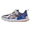 Li Ning Kids Comfortable Stylish Low-Top Casual Shoes Kids Sneaker Silver Bright-Blue Black YKNV030-3