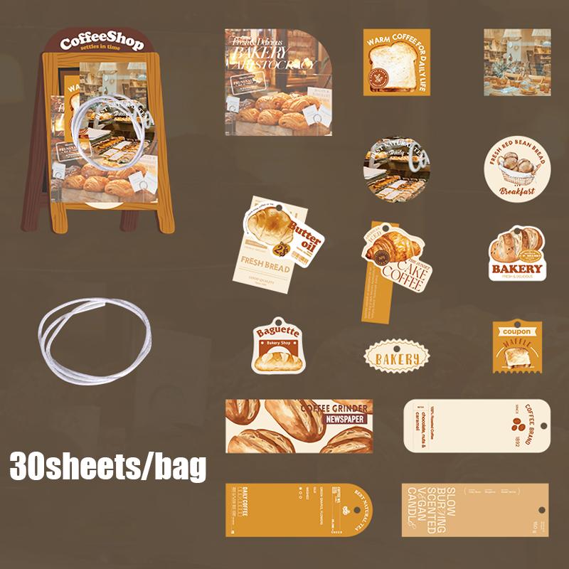 

Мистер. Набор бумажных наклеек «Архитектура» 30 листов/упаковка Черный стиль Кофейня Дырокольные наклейки Домашние справочники DIY Украшение Подарки