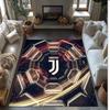 Juventus FC bedruckter Flanell-Teppich rutschfest weicher Polyester-Bodenbelag Indoor-Dekormatte für Schlafzimmer Wohnzimmer Sofa