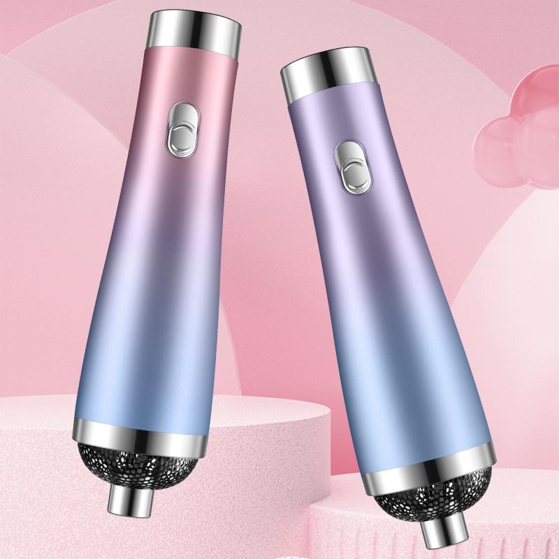 3-in-1 Haartrockner Tragbarer Kamm Ionischer Haarstreckbürste Heißluft Locken für Haarroller Föhn Schnelltrocknender Haarwickler Lockenwickler