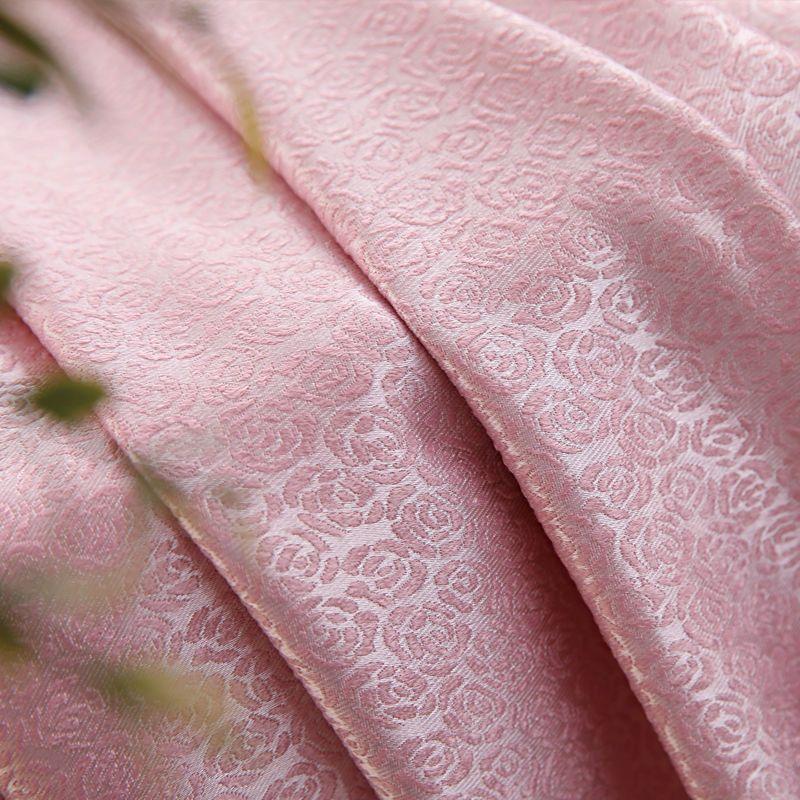 Europeisk stil broderade gardiner vardagsrum balkong solskydd genomskinliga gardiner hängda färdiga mörkläggningsdörrgardin