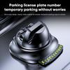 Car Phone Mount 360 Degree Rotating Automobile Bracket Dashboard Phone Holder with Parking Number Plate for Road Trips GPS