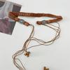 Wax Line Ethnic Style Belt Flower Women Woven Belt Elegant Bohemian Style Waist Chain  Female/Girls