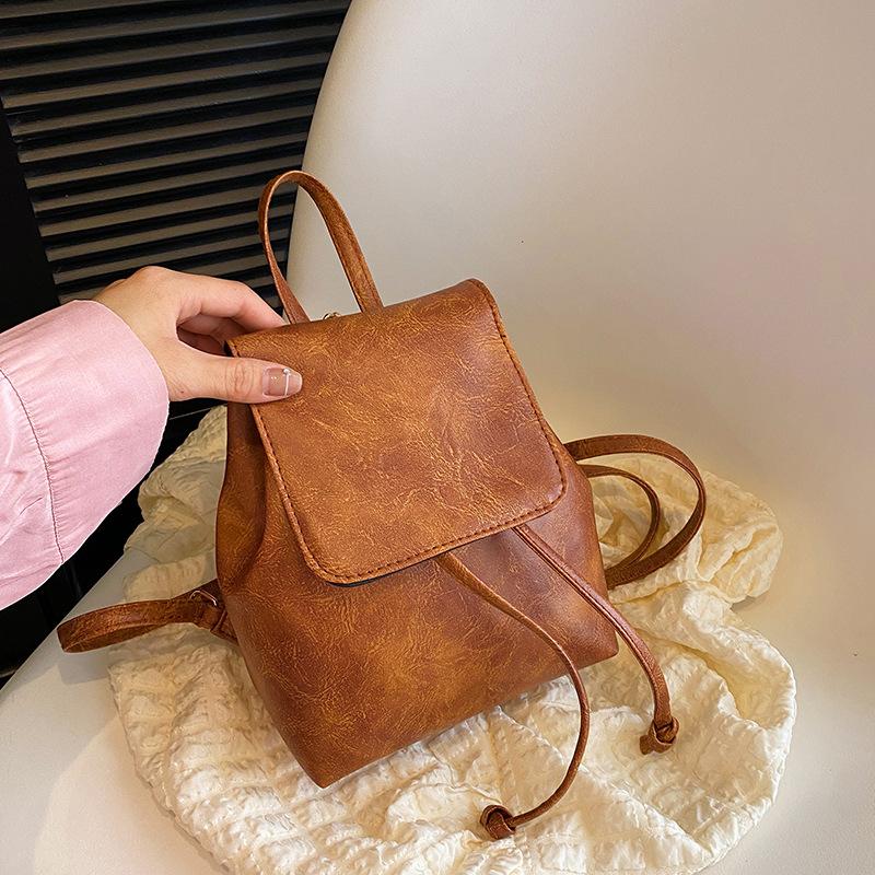 Schoolbag is popular this year, Korean version of retro versatile ins commuter leisure bag 1011 spring new women's backpack