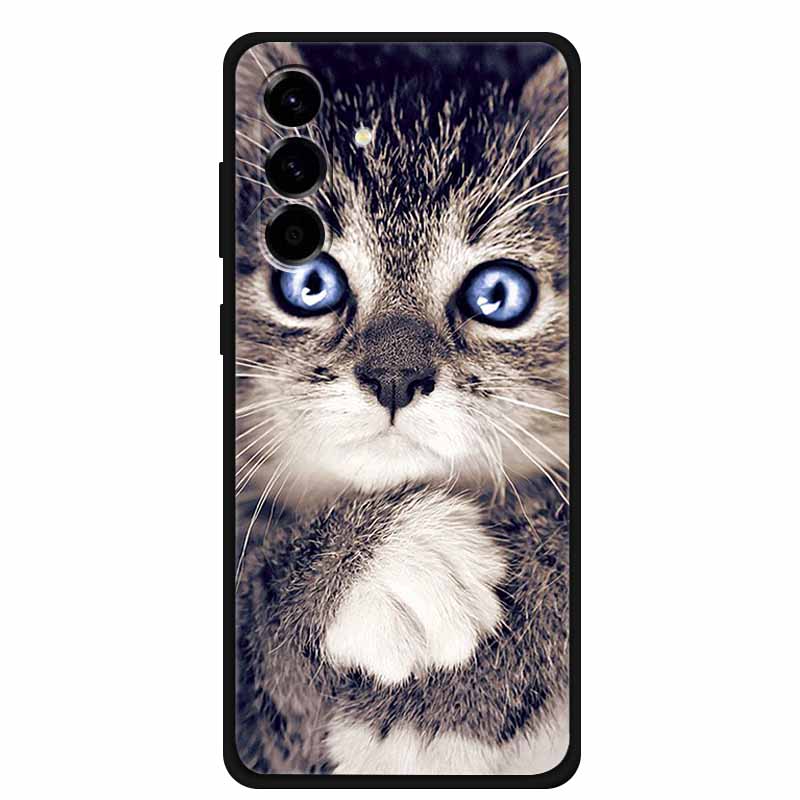 For Samsung Galaxy A56 Case Luxury Wolf Lion TPU Silicone Soft Back Cover for Samsung Galaxy A36 A26 5G Shockproof Bag Printed