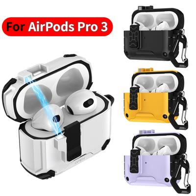 Magnetic Auto Lock Protective Case For AirPods Pro 3 Case Cover with Cleaning Kit Magsafe Cover for AirPods Pro 3