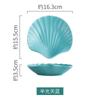 Creative Home Ceramic Breakfast Plate Nordic Matte Glazed Shell Dish Restaurant Dessert  Bowls And s Salad