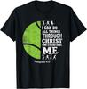 Christian Tennis I Can Do All Things Religious Faith T-Shirt