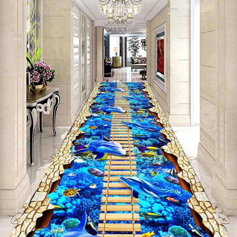 Tatami Rug 3D Carpets for Living Room Funny Adventure Floor Area Rugs for Kids Room Decorative Long Hallway Corridor Kitchen Mat