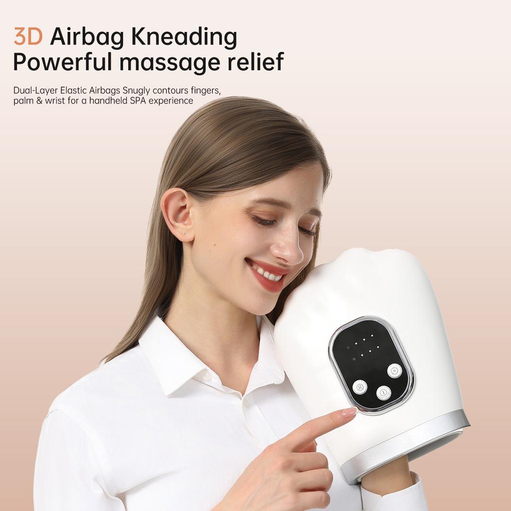 Smart hand massager Household hot compress air pressure finger joint sub-finger massage relaxation hand instrument
