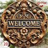Vintage Metal Tin Sign Warm Home Pub Garden Decor