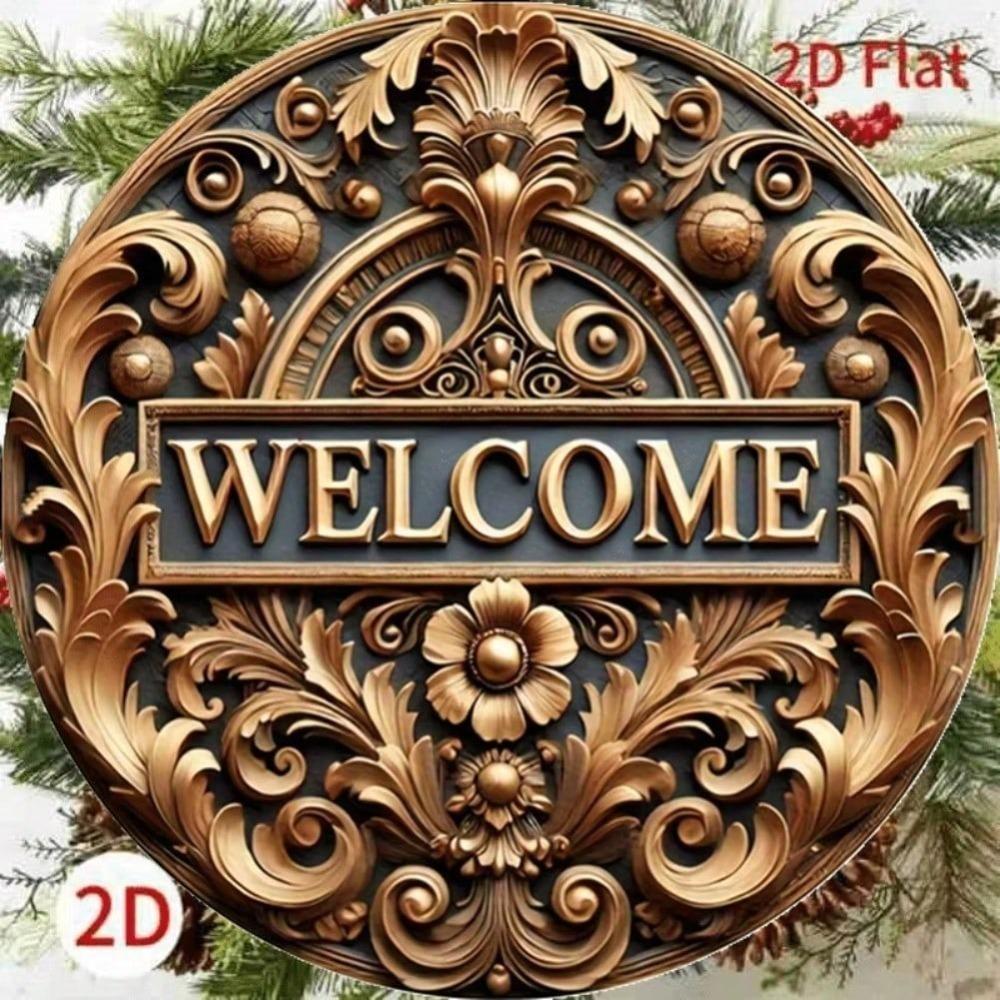 Vintage Metal Tin Sign Warm Home Pub Garden Decor