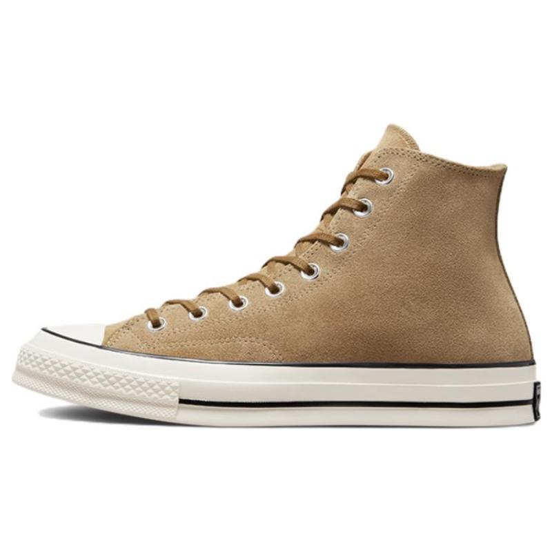 Converse Chuck Taylor All Star 1970s Trendy Fashion Versatile Wear-Resistant and Lightweight High-Top Espadrilles Unisex Brown