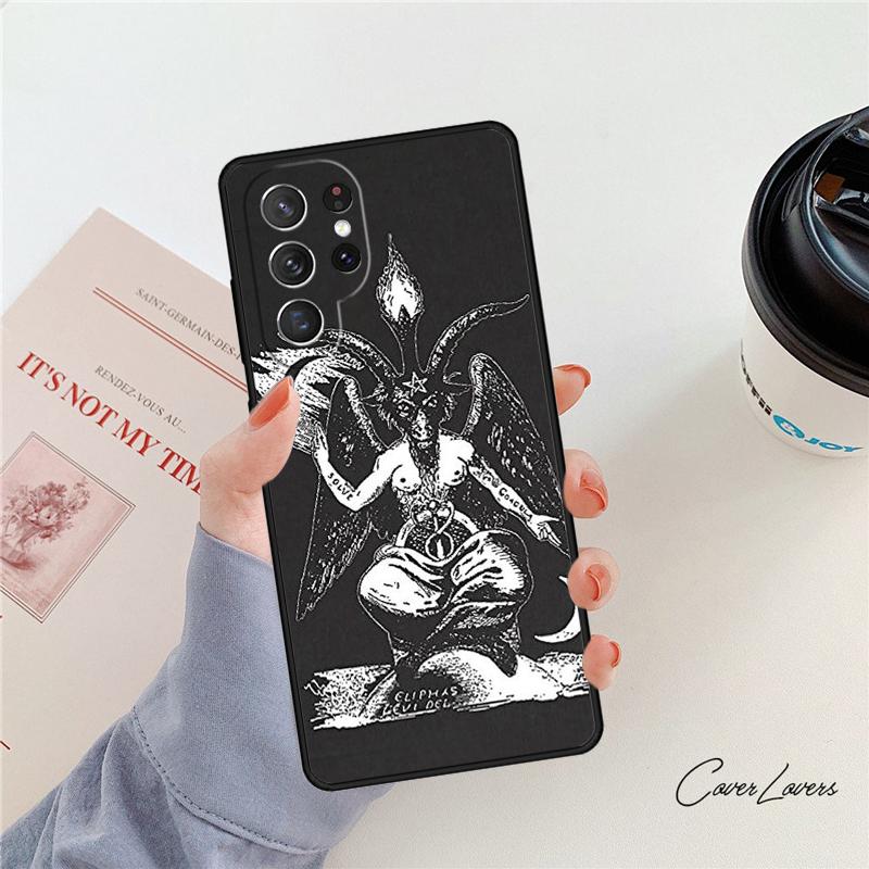 Devil Satan phone case For Samsung Galaxy S24 S25 S23 S22 Ultra Note 10 20 Plus S20 S21 FE Cover