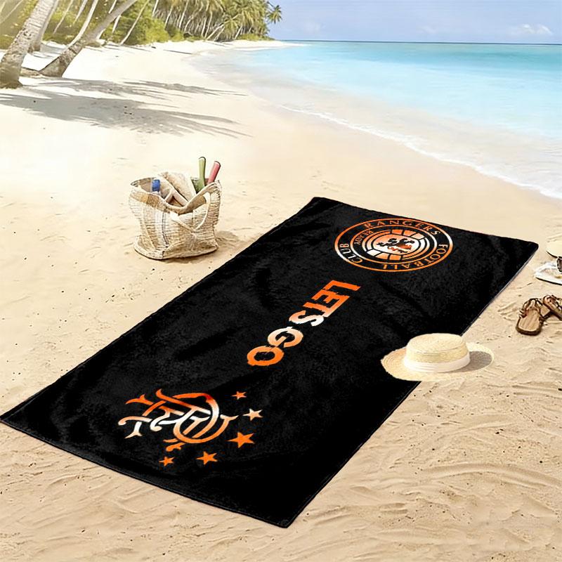 Rangers FC Print Beach Towel, Large Soft Quick Dry Towel for Beach Camping Swimming