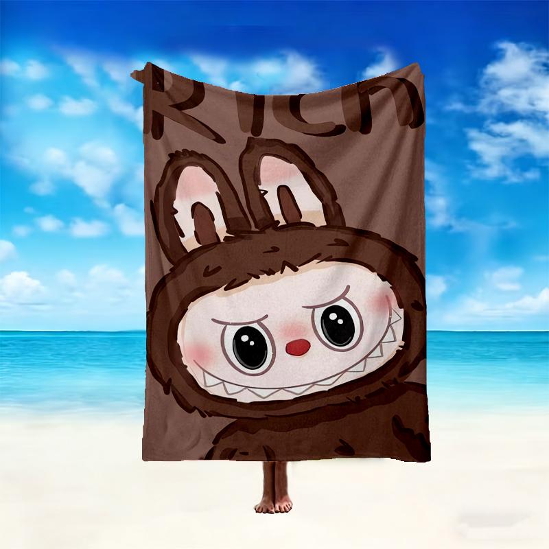 1pc LABUBU Blanket, Cozy Valentine's Day Blanket, Multi-functional Nap Blanket Available Throughout the Four Seasons