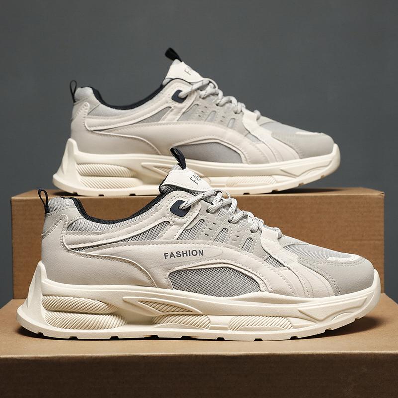 Fashion Casual Sports Trendy Student 2025 Summer Men's Shoes New Breathable Mesh Shoes Men Trend All Match Platform Sneakers Casual