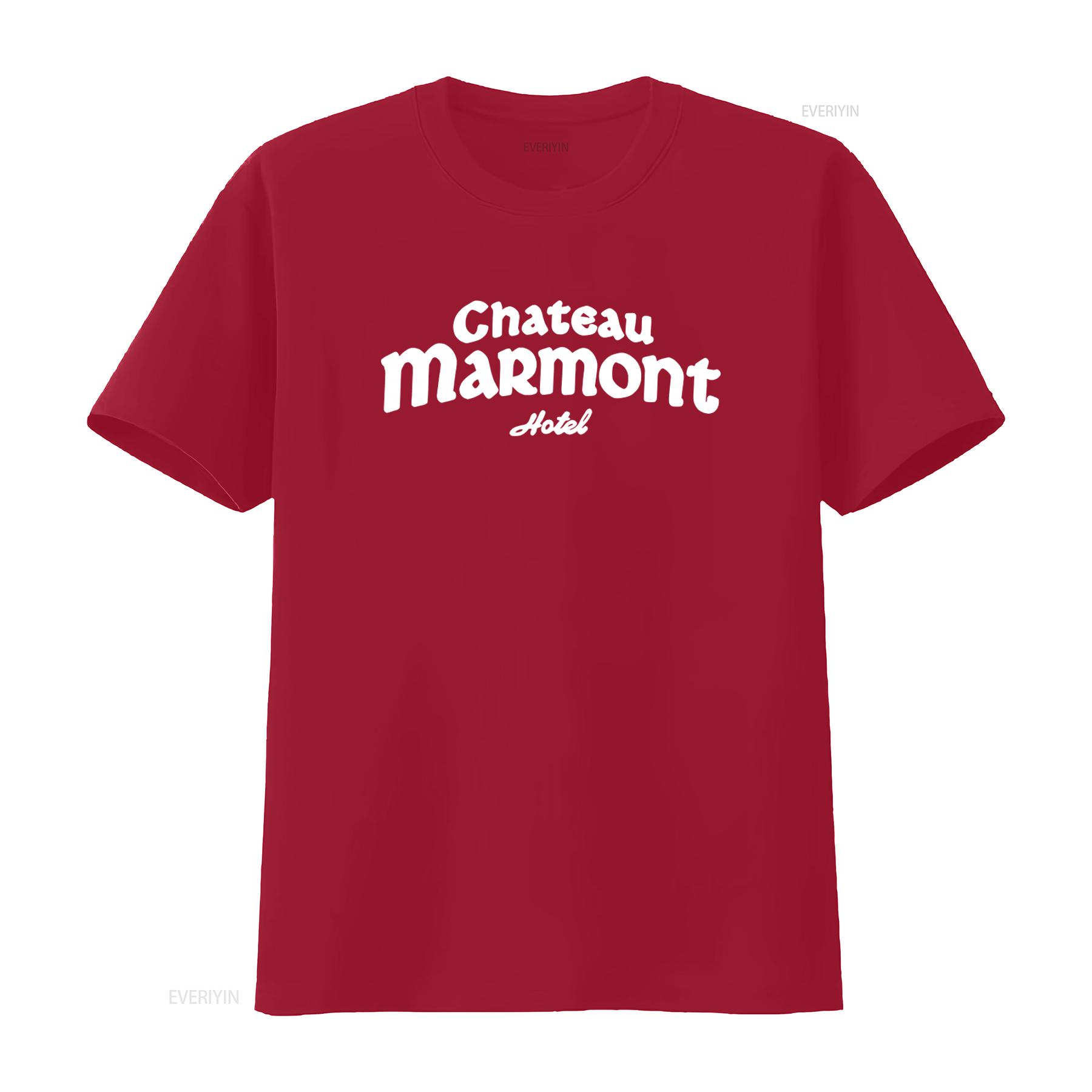 1970s Vintage Chateau Marmont Hotel Logo T Shirt for Retro Style Fashion vintage Washed Breathable Casual designer clothes S
