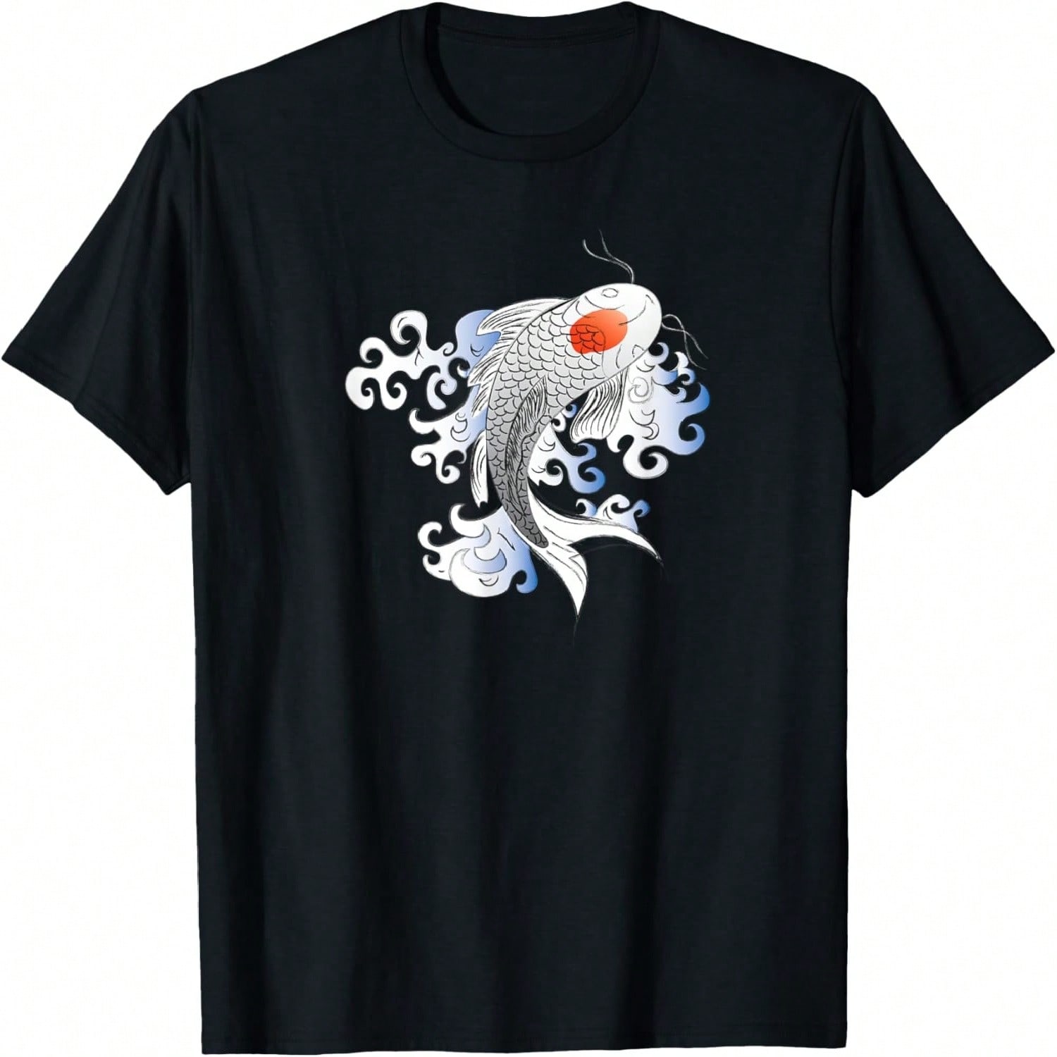 Koi Art Fish Pond Red Flower Koi T-Shirt S разноцветный