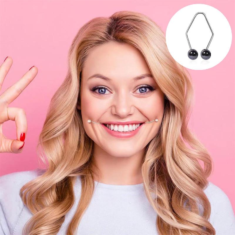 1 Pair Alloy Dimple Maker For Cheeks Pearl Facial Dimple Make Tool Training