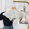 Embroidered Flower Blouse Collar Faux Collar Shirt False Collar Dress Decorative Collar Shawl Wrap Women Clothing Decors