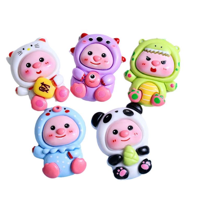Cartoon Resin Hair Clip & DIY Decorative Charms