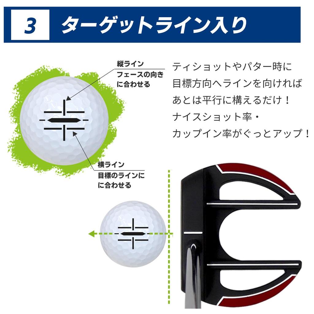 Výrobce Direct Golf Shop Larouge Larouge S1 WHITE LONG DISTANCE Golfový míček Original Ball 3 Dozen Set (36 míčků) Bílý (Bílý (3 tucet))