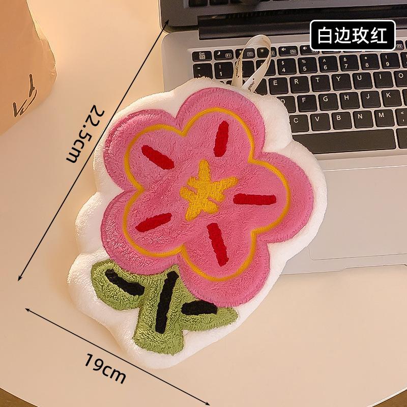 

Hand towel hanging style kitchen and bathroom creative towel bathroom absorbent and odorless quick drying hand towel красный