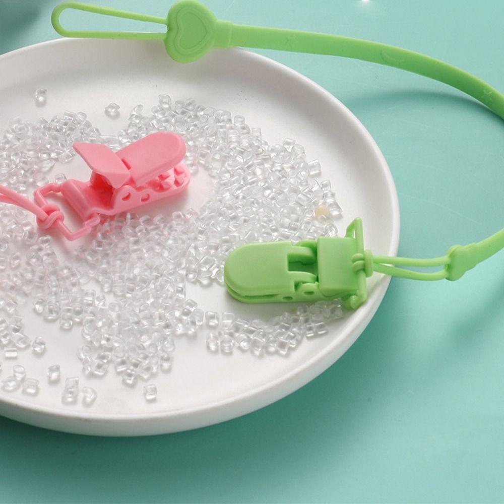 Food-grade Baby Pacifier Chain Silicone Baby Teething Toys Strap Pacifier Holder Clip  Outdoor