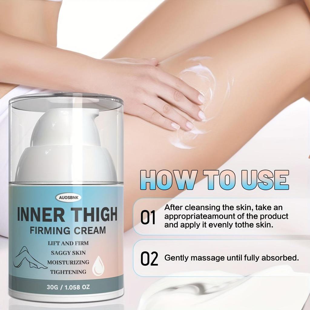 Thigh Firming Cream For Women, Inner Thigh& Skin Tightening Cream With Caffeine, Moisturizing And Nourishing, Smooth And Firm Thighs On Legs-30G