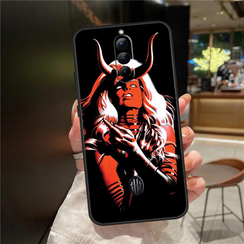 Devil Woman Case For ZTE Nubia Red Magic 11 10 9 8 8S 9S 10S Pro Plus 6 7 6S 7S For RedMagic 10 Air Cover